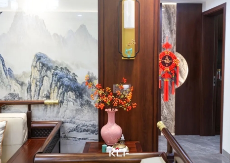 KLF全屋記丨136㎡新中式雅居，古調(diào)新彈，忘卻紛擾，呼吸著的當(dāng)代生活提案